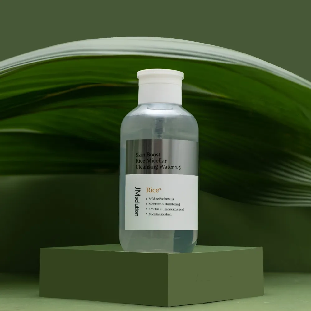 [JM SOLUNTION] JMSOLUTION SKIN BOOST RICE MICELLAR CLEANSING WATER 1.5